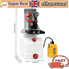 7*7.5*16.5inch Acting Hydraulic Pump For Dump Trailer Power Unit 12v White