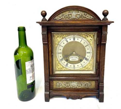 Antique oak brass ting tang - oak, &