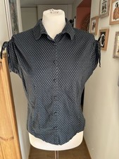 Topshop Navy Polka Dot Short
