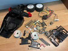 vintage Tamiya Bear Hawk RC car parts lot