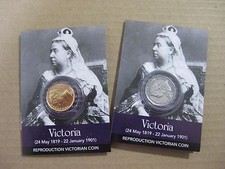 Queen Victoria Coin Packs - Gold Sovereign And Shilling