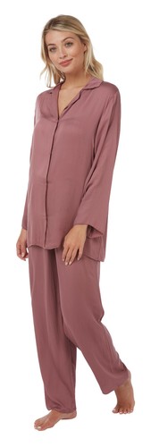 Ladies matt satin long sleeve - long,