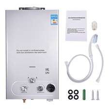 10L Instant Gas Hot Water Heater Tankless Gas Boiler LPG Propane Shower Kits