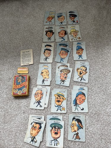 Vintage old maid - maid, game