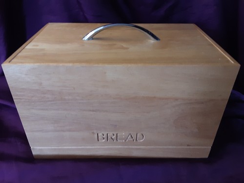 Large wooden bread - large, bin