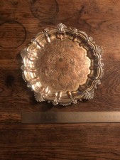 Antique silver-plated salver -