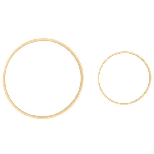 2pcs wooden circle round - 2pcs,
