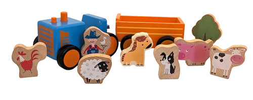 Tesco carousel wooden farm - tesco,