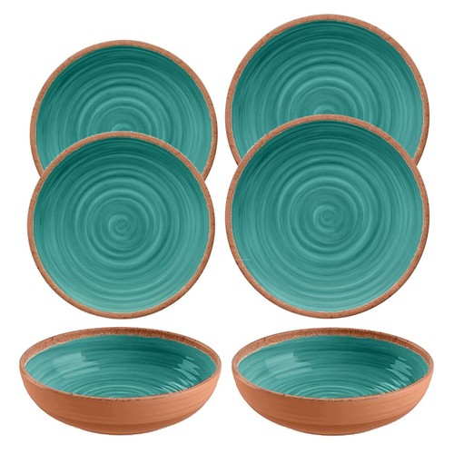 Piece turquoise rustic swirl - rustic,