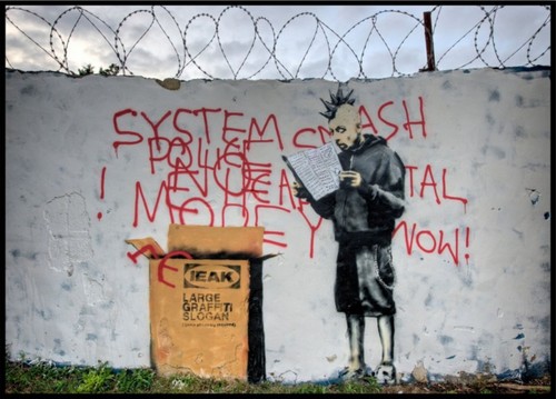 Banksy punk vinyl - punk,