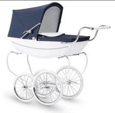 Chatsworth Vintage Rose Silver Cross Oberon Doll Coach Built Pram Brake Spring