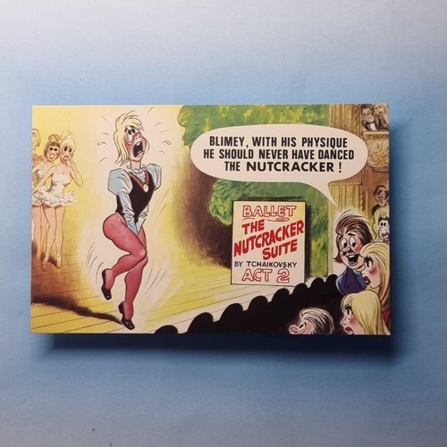 Comic postcard c1980 ballet - postcard,