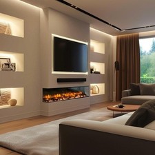 Media Wall Electric Fire 3D