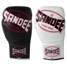 Sandee Cool-Tec Lace Up Boxing Gloves pro fight Sparring Muay Thai