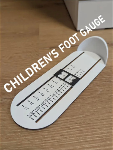 Children foot size - foot, gauge