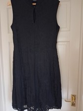 Fully Lined Black Cocktail Dress By ROMAN New Never Worn Size 14