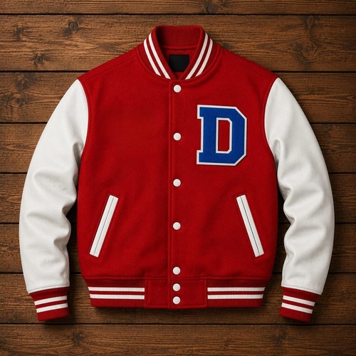 Letterman personalized red - personalized,