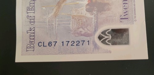 Polymer twenty pound note - c,