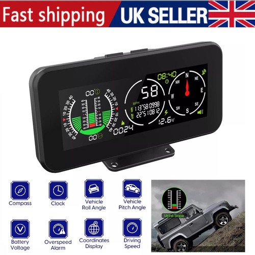 Car gps digital inclinometer - digital,