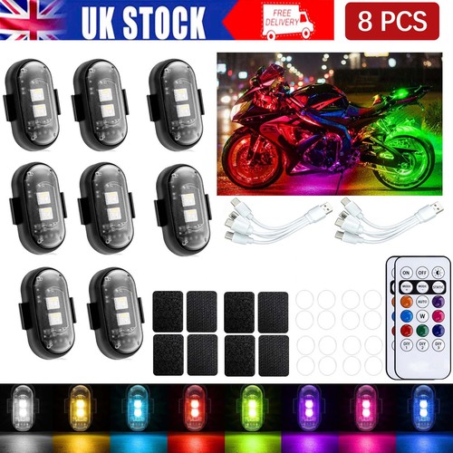 8pcs multicolor led strobe - 8pcs,
