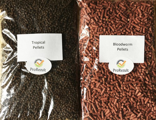 Bloodworm fish food pellets - fish,