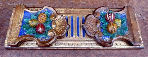 Antique carved wood - , bookcase