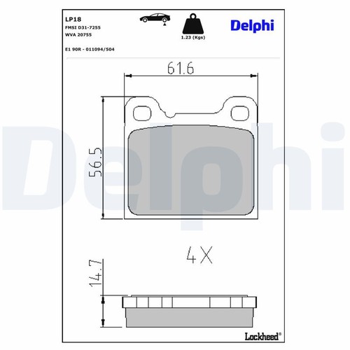 Disc brake - brake, pad