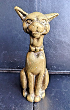 Vintage Brass Cat Pipe Stand