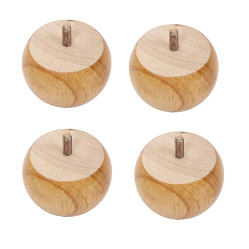 Solid wood bun feet m8 - wood,