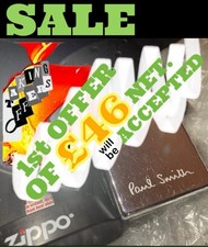 zippos Designer lighter Unused PAUL SMITH 21 Years Old Excellent Condition(E 04)