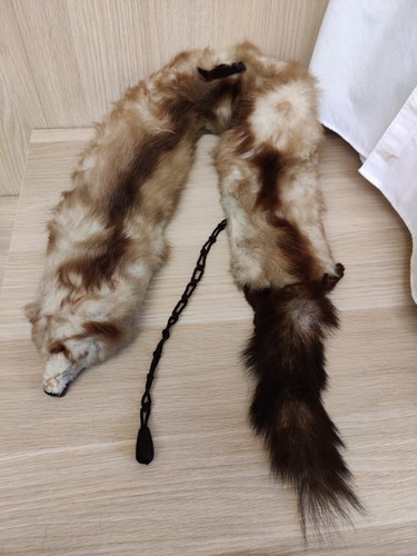 Vintage real fur collar stole - vintage,
