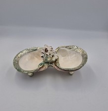Unique footed seashell trinket - footed,
