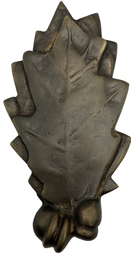 Solid brass oak leaf - solid, door