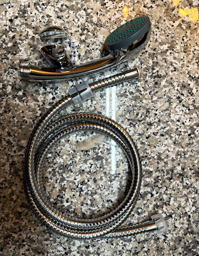 Chrome effect shower handset - chrome,