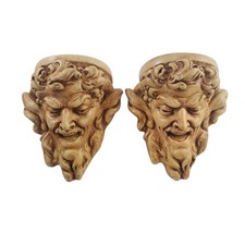 Pair Mythical Gargoyle Pan