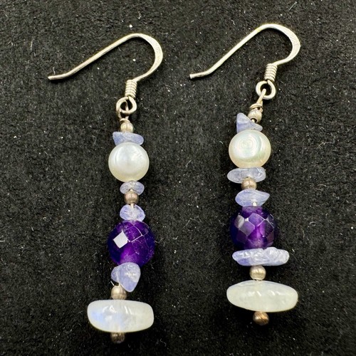 Amethyst rock crystal - crystal, blue