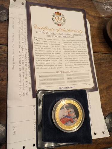 The royal wedding coin 2011 - wedding,
