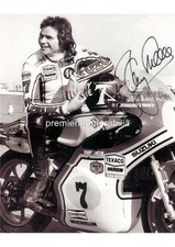 MOTOR SPORT LEGEND & WORLD CHAMPION SUZUKI BARRY SHEENE SIGNED (PRINTED) PRINT