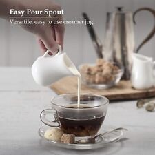 High Quality Small Porcelain Ceramic White Milk Cream Jug 80ml  - 1 4 6 12