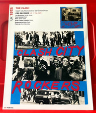 The Clash Clash City Rockers Record Cover Art PICTURE / PRINT 10.5" x 8"