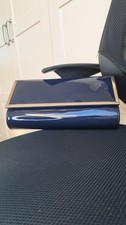 Elegant Navy Patent Clutch