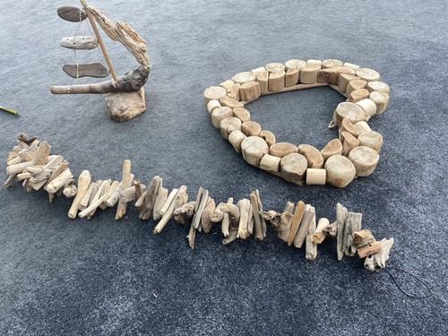 Set pieces driftwood - of, 3