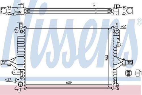 Nissens radiator for - nissens, volvo
