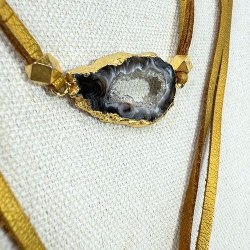 Druzy agate boho layered - agate,