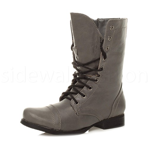 Womens grey combat - , military