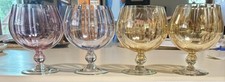 Lot 4 Vintage Handblown Brandy