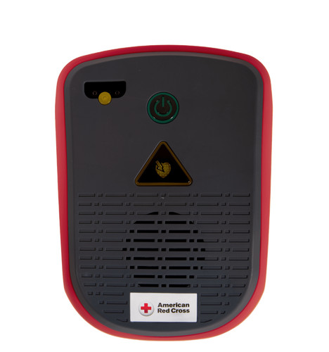 American red cross aed - red,