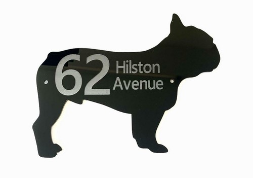 French bulldog dog large door - french,
