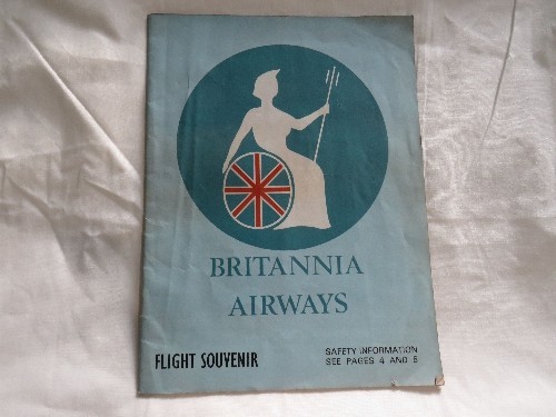 Britannia airways flight - britannia,
