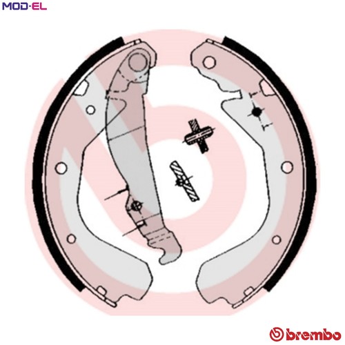 Brake shoe set 509 - 59,